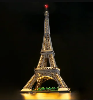 1,5 М Эйфелева Башня 10307 Архитектура Парижской Башни Не Входит В Комплект Модель Блока Строительный Блок Комплект Света Игрушка В Подарок Для Взрослых Детей