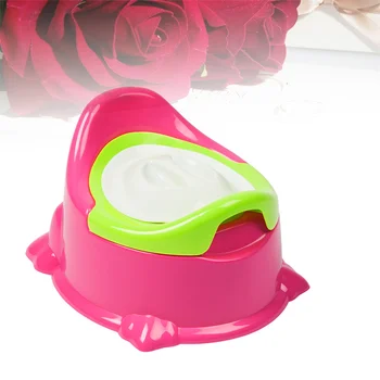 1 шт. детский туалетный горшок Детский туалет пластиковый прочный для малышей Toddler Baby (розовый)
