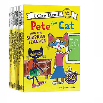 19 Книг / комплект Набор детских книг, детская книжка перед сном, я могу почитать кота Пита, Книжки с картинками, Знаменитая история ребенка, английские сказки
