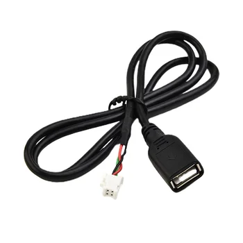 1x 4-контактный разъем USB удлинитель адаптер подходит для большинства автомобилей Черный ABS Аксессуары для автомобильной электроники Детали прямого крепления