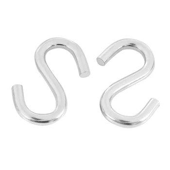 2 комплекта сверхпрочных S-образных крючков для гамаков S-образные крючки для подсобных помещений длиной 3 дюйма