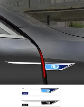 2 шт./компл. Наклейка на крыло автомобиля из нержавеющей стали, отличительные знаки, Эмблема модели автомобиля, украшение экстерьера для Mazda M 3 Аксессуары