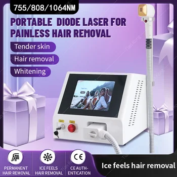 2024 НОВАЯ машина для перманентного удаления волос с диодным светом высокой мощности 755 нм 808 нм 1064 нм