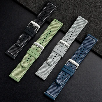 22-мм силиконовый плетеный ремешок для часов заменяет смарт-ремешок Huawei watch gt4 46 мм watch 4Pro заменяет силиконовый ремешок для часов Apple iwatch