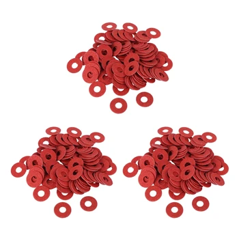 300 шт. красных шайб из изоляционного волокна с винтами для материнской платы
