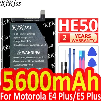 5600 мАч KiKiss Мощный Аккумулятор HE50 для Motorola Moto E4 Plus Замена Мобильных Аккумуляторов XT1773 XT1775 XT1771 XT1774 E5 Plus