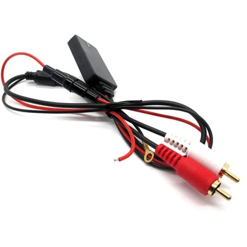 5X Универсальный модуль приемника Bluetooth AUX, 2 адаптера кабеля RCA, радио, стерео, беспроводной аудиовход, воспроизведение музыки для грузовика