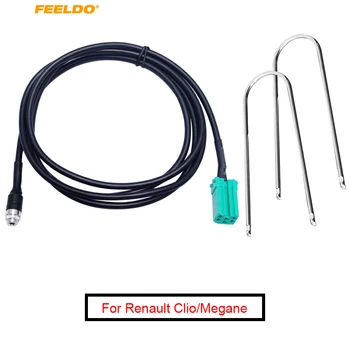 FEELDO 1Set Auto Mini ISO 6pin-3,5 ММ Разъем AUX Кабель с Ключами для Снятия для Renault OEM Radio Wire Adapter #FD5732
