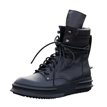 FR.LANCELOT/ Персонализированные военные ботинки Martin на толстой подошве ручной работы из натуральной кожи с высоким берцем, Новые кожаные ботинки ручной работы