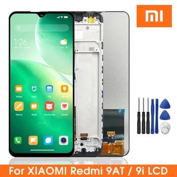 Redmi 9AT M2006C3LVG Экран дисплея с Рамкой, Для Xiaomi Redmi 9i M2006C3LII ЖК-дисплей С Сенсорным Экраном и Дигитайзером В Сборе