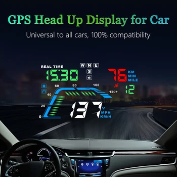 WYING Q7 GPS HUD, головной дисплей, Автоматическое предупреждение о скорости, Компас, проектор, Электронные аксессуары для всех автомобилей