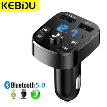 Автомобильное зарядное устройство FM-передатчик Bluetooth Аудио Двойной USB Автомобильный MP3-плеер авторадио Зарядное устройство для громкой связи 3.1A Быстрое зарядное устройство Автомобильные Аксессуары