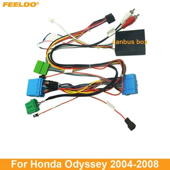 Автомобильный стереозвук FEELDO 16PIN кабель питания Android адаптер с коробкой Canbus для Honda Odyssey 04-08 Жгут проводов