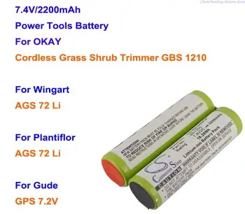 Аккумулятор Cameron Sino 2200 мАч для Беспроводного Триммера для травы и кустарников OKAY GBS 1210, Для Wingart/Plantiflor AGS 72 Li, Для Gude GPS 7,2 В