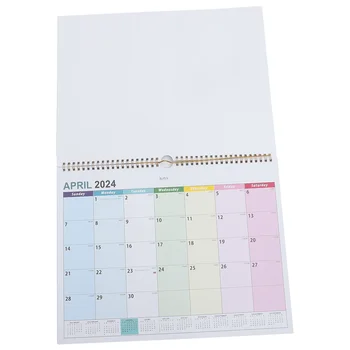 Большой ежемесячный настенный календарь со спиральным обратным отсчетом, настенный календарь для составления расписания