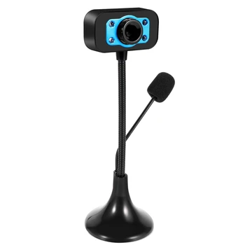 Веб-Камера USB High Definition Webcam 4 Led Веб-Камера С МИКРОФОНОМ Настольная Для Skype Youtube Компьютер ПК Ноутбук