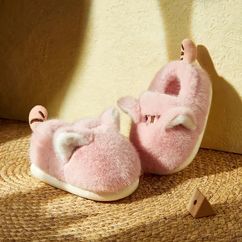 Веселый Марио, плюшевые хлопчатобумажные ботинки зимой, теплая хлопчатобумажная обувь для детей, милый кот, хлопчатобумажные туфли для младенцев