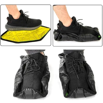 Водонепроницаемые чехлы для обуви с автоматическим шагом по громкой связи, Многоразовые чехлы для обуви, защитные чехлы для ковров, пыльники для обуви