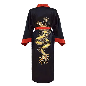 Высококачественный Женский халат с вышивкой дракона, платье-кимоно, Сексуальное неглиже для отдыха, Новинка, Повседневный халат, Один размер, Свободная пижама.