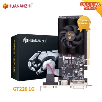Графические карты HUANANZHI GT 220 1G 128Bit GDDR3, совместимая с HDMI видеокарта VGA DVI GPU