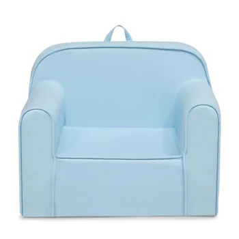 Детское кресло Cozee в возрасте от 18 месяцев и старше Светло-голубого цвета, удобное и прочное, подходит для установки в гостиной