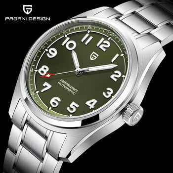 Дизайнерские часы PAGANI PD1717 Мужские Автоматические механические наручные часы с сапфировым стеклом 200-метровые водонепроницаемые часы для дайвинга Reloj Hombre