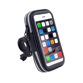 для iPhone 13 Pro Max (2021) Велосипедный держатель для руля велосипеда, водонепроницаемый, светоотражающий -черный