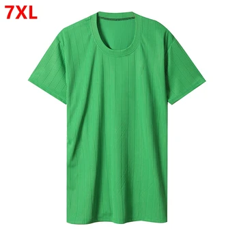 Женская летняя тонкая футболка большого размера стрейч, повседневная свободная ленивая футболка с короткими рукавами, дышащая домашняя однотонная футболка 130 кг