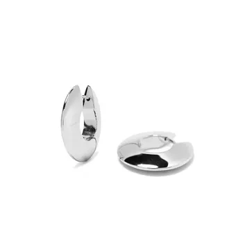 Женские серьги-кольца в форме блюдца, золотые минималистичные серьги-кольца во французском стиле, модные женские украшения 2021 года