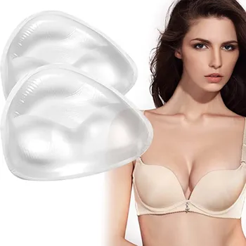 Женские силиконовые вставки для груди, водонепроницаемые усилители, прозрачный гелевый лепесток бюстгальтера Пуш-ап