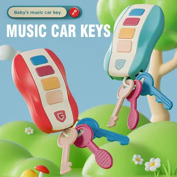 Забавные детские музыкальные игрушки для ключей от автомобиля Smart Remote Car Voices Ролевая игра, обучающая игрушка для детей, подарок для малышей