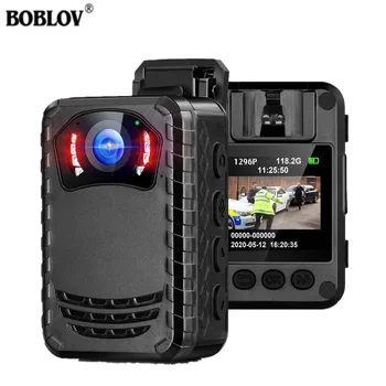 Камера для тела BOBLOV N9 ИК Ночного Видения Камера для монтажа на теле Видеорегистратор Видеозапись Полицейская камера Bodycam
