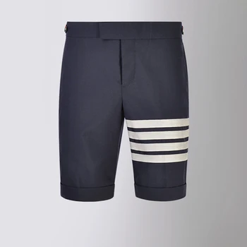 Классический мужской костюм Короткие Высококачественные удобные универсальные короткие брюки модного бренда Regular Fit Short s для мужчин