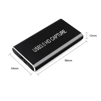 Ключ для видеозахвата HDM-USB-C USB 3.0 со сверхнизкой задержкой, для воспроизведения игровых консолей на ноутбуке без драйверов