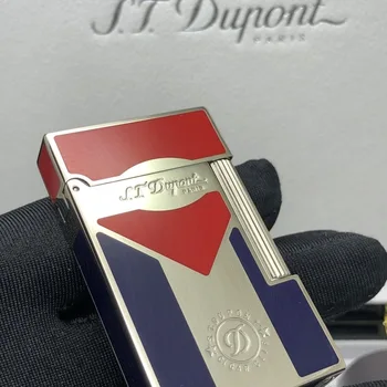 Коллекция серебряных зажигалок S.T. Dupont с флагом Кубы