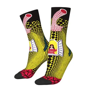 Крутые Носки Hello Yayoi Kusama Для Женщин И Мужчин, Теплые Носки С 3D Принтом Тыквы, Футбольные Спортивные Носки