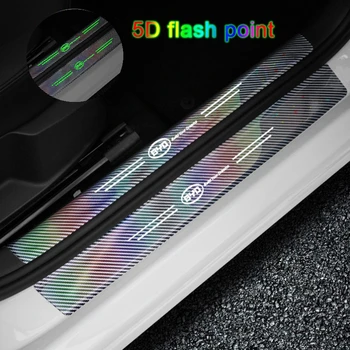 Лазерные Светящиеся Наклейки на Порог Багажника Автомобиля для Эмблемы BYD F3 G6 S6 Song Yuan Qin Tang Surui L3 F6 S8 M6 F3R S7 G3 E5 Украшения