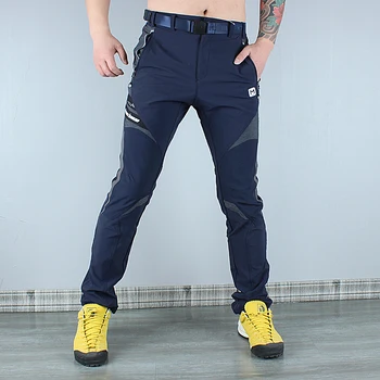 Мужские уличные водонепроницаемые дышащие быстросохнущие стрейчевые походные брюки, мужские весенне-ЛЕТНИЕ облегающие брюки для альпинизма и кемпинга