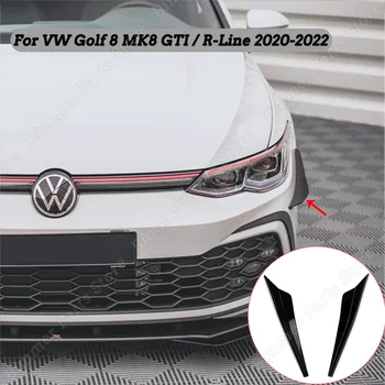 Новые Боковые Накладки Переднего Бампера, Накладка На Бампер, Спойлер Для VW Golf 8 MK8 GTI/Аксессуары R-Line 2020 2021 2022 ABS Глянцевый Черный