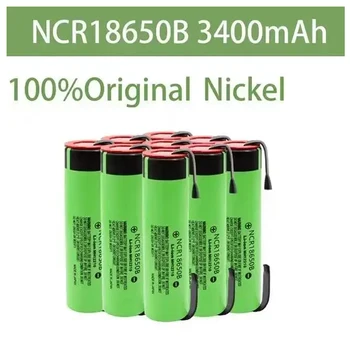 Оригинальная батарея 18650 NCR18650B Аккумулятор для электрических игрушек 3,7 В 3400 мАч, Аккумуляторная батарея 18650, сварочные никелевые батареи