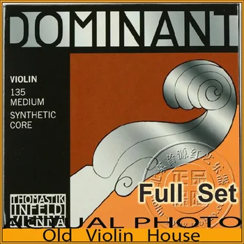 Оригинальные скрипичные струны Thomastik Dominant 135 (в пределах 130 струн E), полный комплект, сделано в Австрии, Горячая распродажа