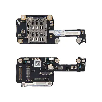 Оригинальный держатель слота для чтения SIM-карт Гибкая плата с микрофоном Микрофон для Oppo Find X5 Pro X5 Lite Модуль SIM-карты Гибкий кабель
