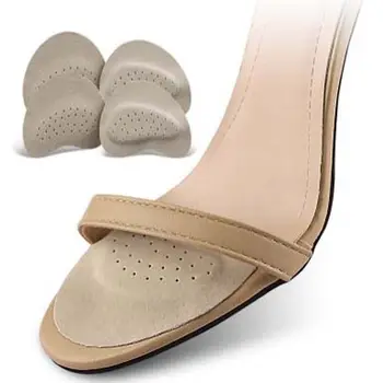 Ортопедическая комфортная подкладка Обувь на высоком каблуке, Поддерживающая Переднюю часть стопы, Кожаные массажные стельки, Подушечки для свода стопы, Пяточная накладка