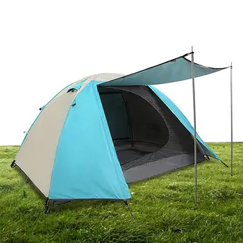 Палатка для кемпинга на открытом воздухе, семейные палатки на 2 спальных места, Легкие, портативные, ветрозащитные, Мгновенная установка, устойчивые к атмосферным воздействиям