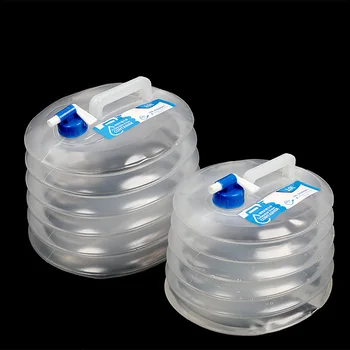 Переносное ведро для хранения воды на открытом воздухе 10 л 15 л, складное ведро, сумка для воды, контейнер для сбора воды для пикника, полиэтиленовый материал