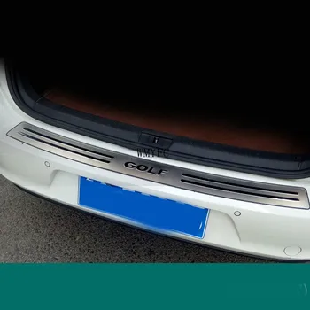 Протектор заднего бампера из нержавеющей стали, накладка протектора багажника для Volkswagen Golf 7 2014-2018 Для стайлинга автомобилей