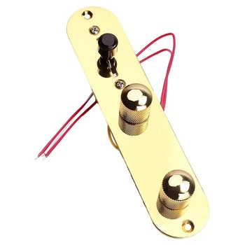 Седло-Мостовая пластина 3-Позиционный переключатель Панель управления для частей электрогитары Гитарный аксессуар Золото