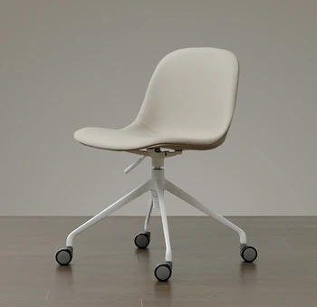 Скандинавский современный минималистичный стул со спинкой, регулируемой для подъема и вращения, компьютерный стул для учебы, обучающий, передвижной офисный стул