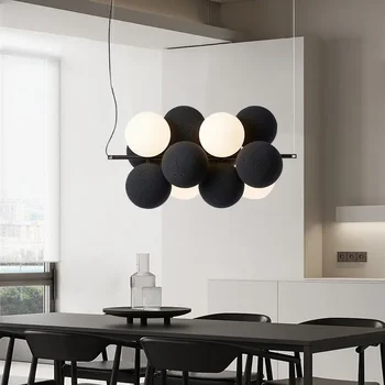 Современные креативные подвесные светильники для потолка в форме шара Подвесные светильники для гостиной, спальни, люстра для оформления лофта