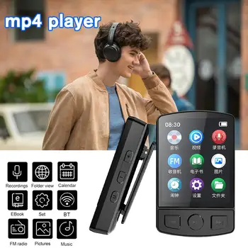 Спортивный Bluetooth MP3-плеер Портативный Клип Mini Walkman FM, Запись, Электронная Книга, Часы, Шагомер С Экраном Поддержки Радио F3X0